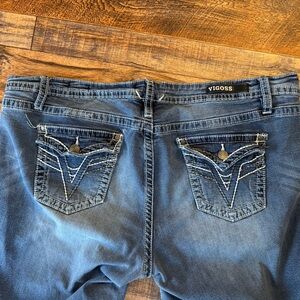 Vigoss Heritage Fit Bootcut Jeans Women’s Medium Wash Stretch Denim Size 20
